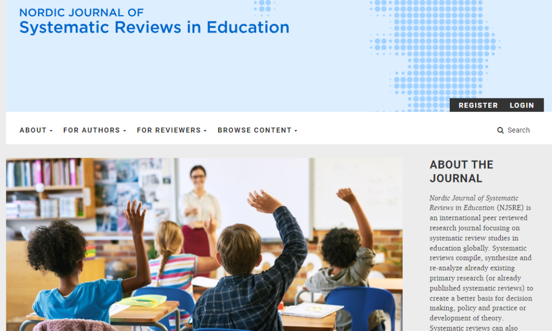The Nordic Journal of Systematic Reviews in Education